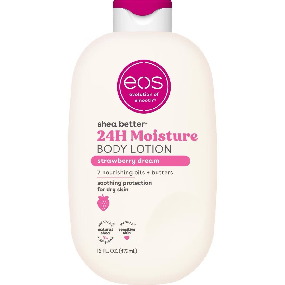 Target - eos Shea Better 24H Moisture Body Lotion - Strawberry Dream - 16oz