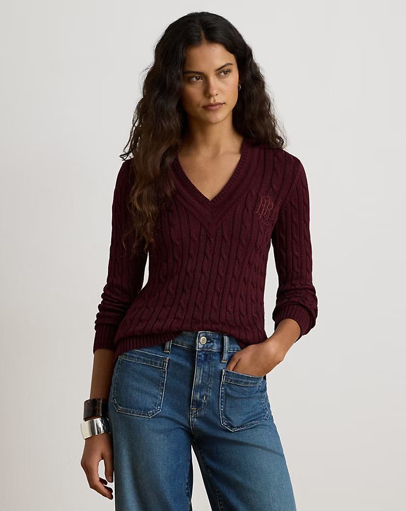 PRL Fem- Cable-Knit Cricket Sweater