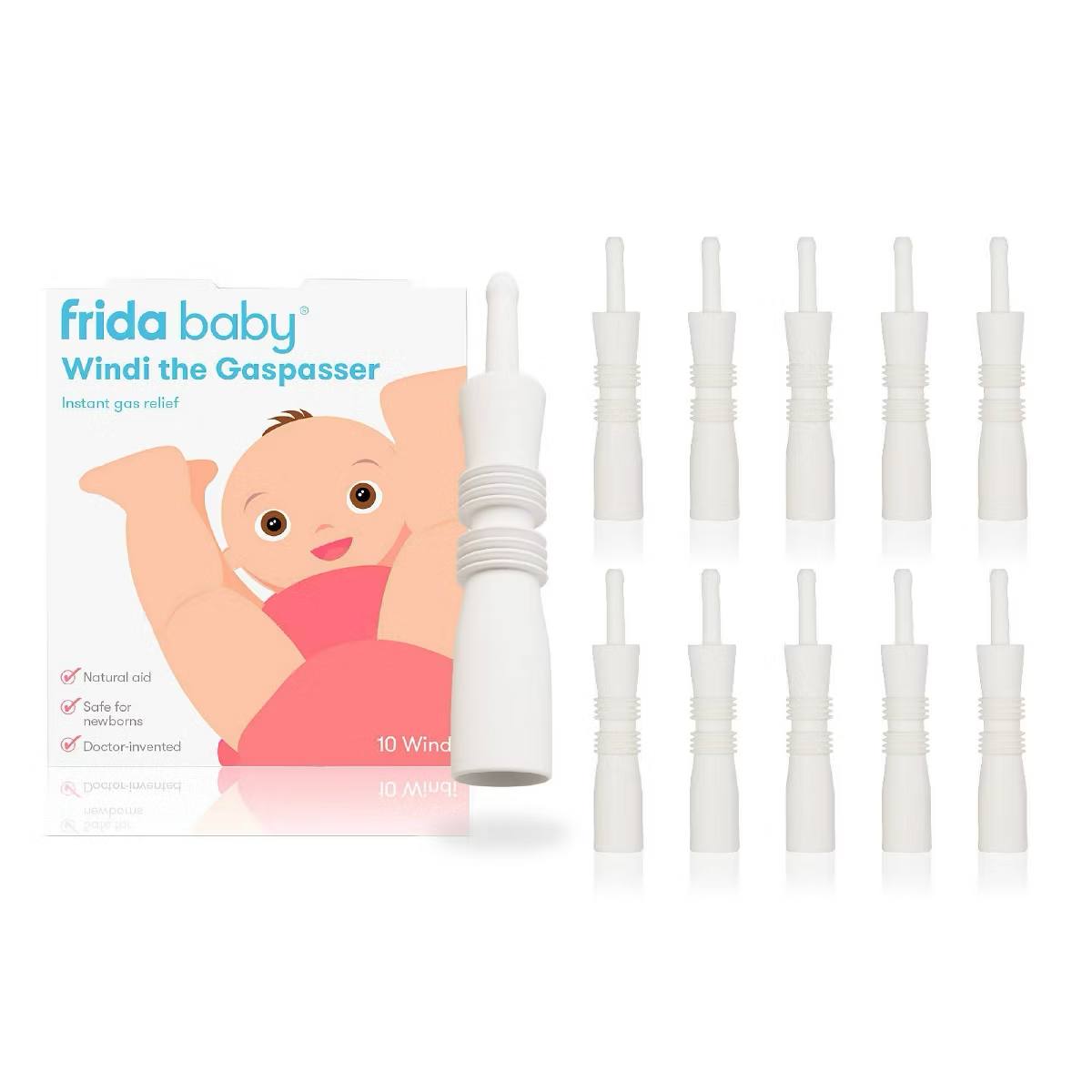 Target- Frida Baby Windi the Gaspasser for Babies - 10ct: Digestive Health Tool, Travel Size, Gas Relief