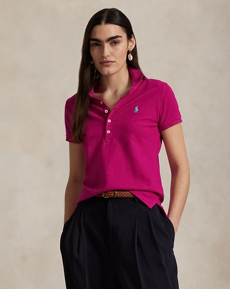PRL Fem - Slim Fit Stretch Polo Shirt