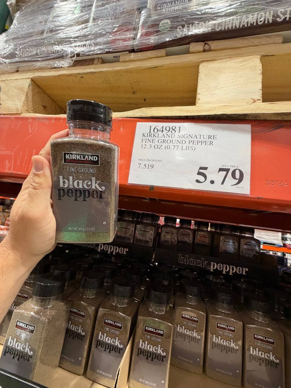 Costco - Kirkland Fine Ground Black Pepper