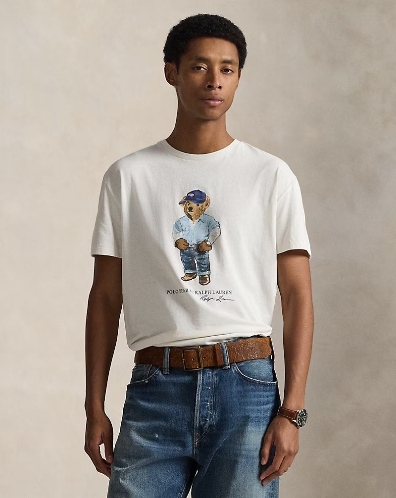 PRL Masc - Classic Fit Polo Bear Jersey T-Shirt