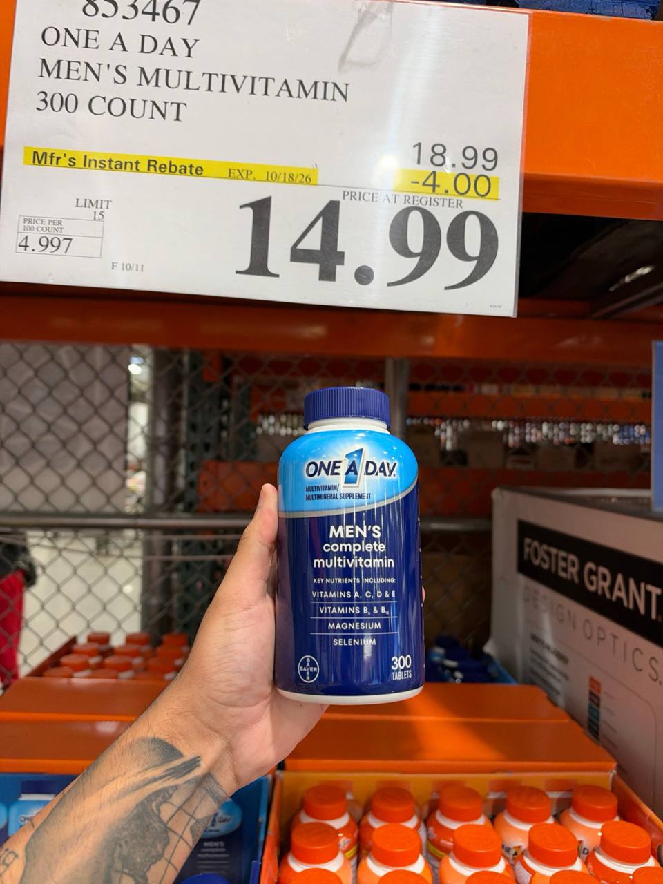 Costco- One a Day Mens Complete Multivitamin