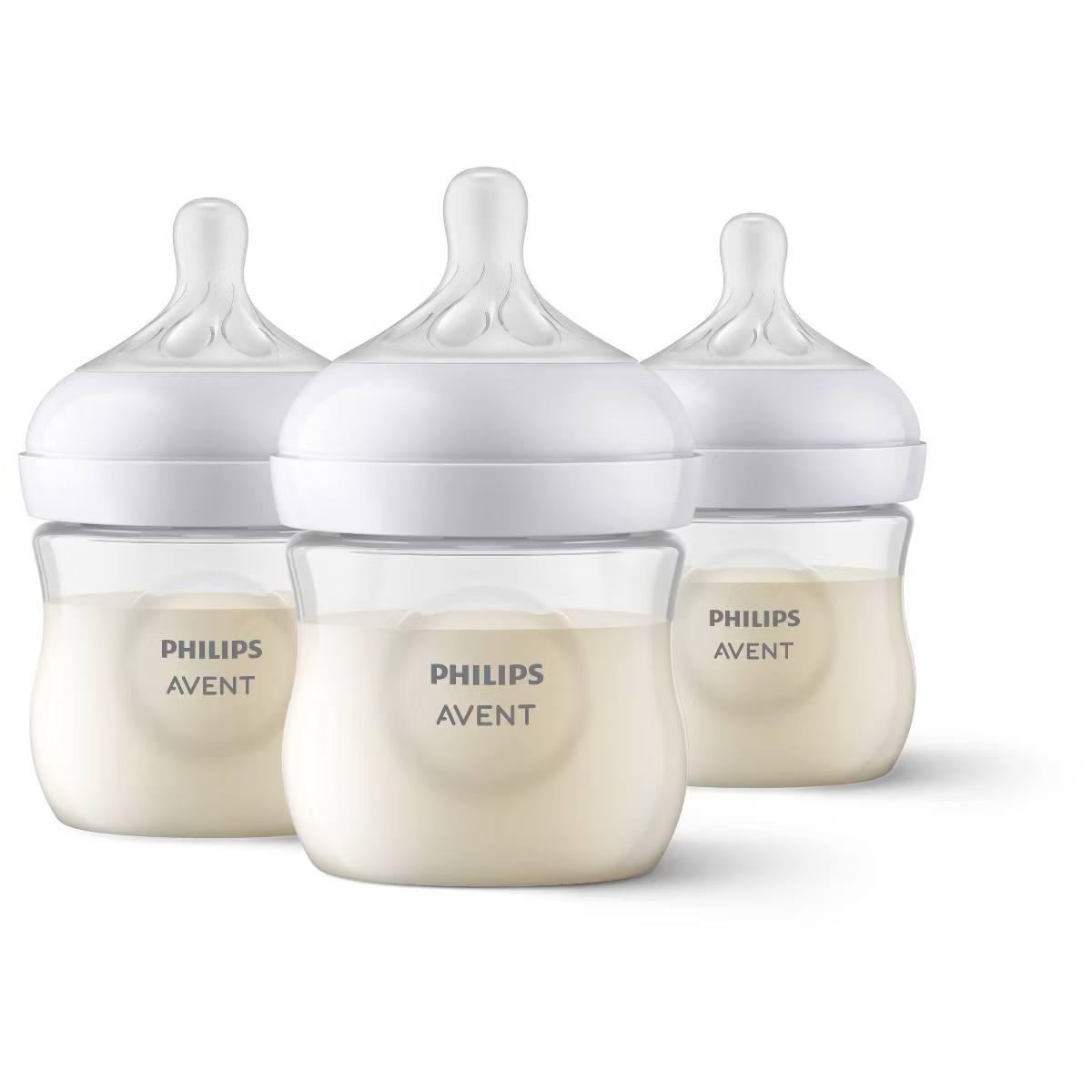 Target- Philips Avent Natural Baby Bottles with Response Nipples - Clear - 4oz/3pk