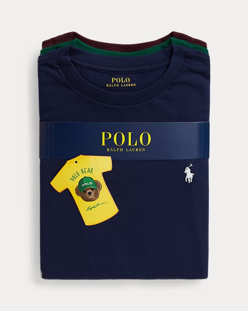 PRL Boy - Cotton Jersey Crewneck Tee 3-Pack
