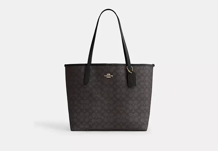 Coach - City Tote Bag In Signature Canvas