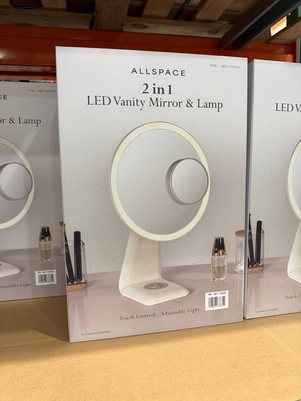 Costco - AllSpace 2in1 Led Vanity Mirror & Lamp