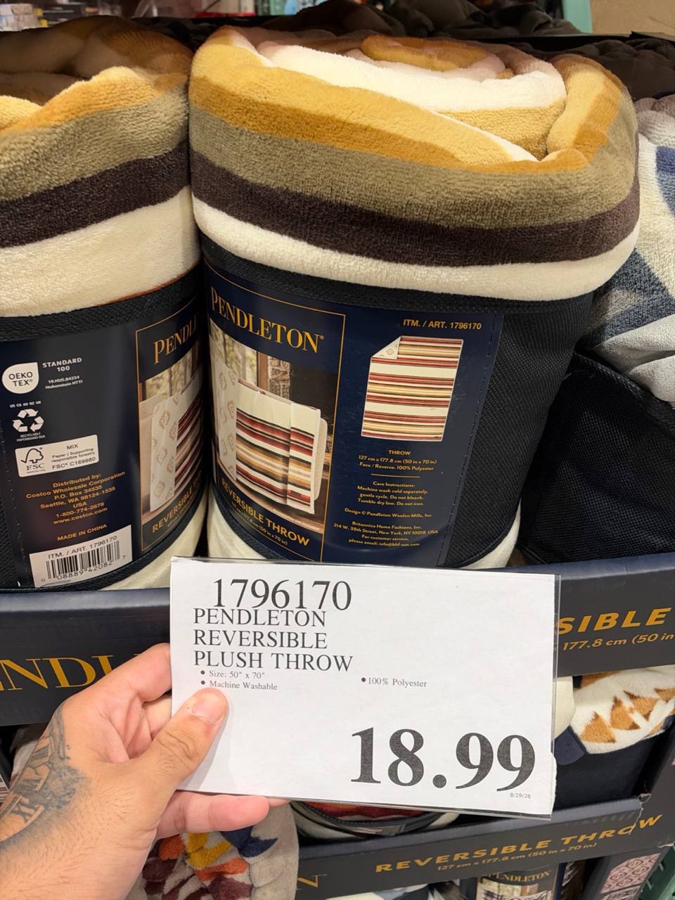 Costco- Reversible Plush Throw