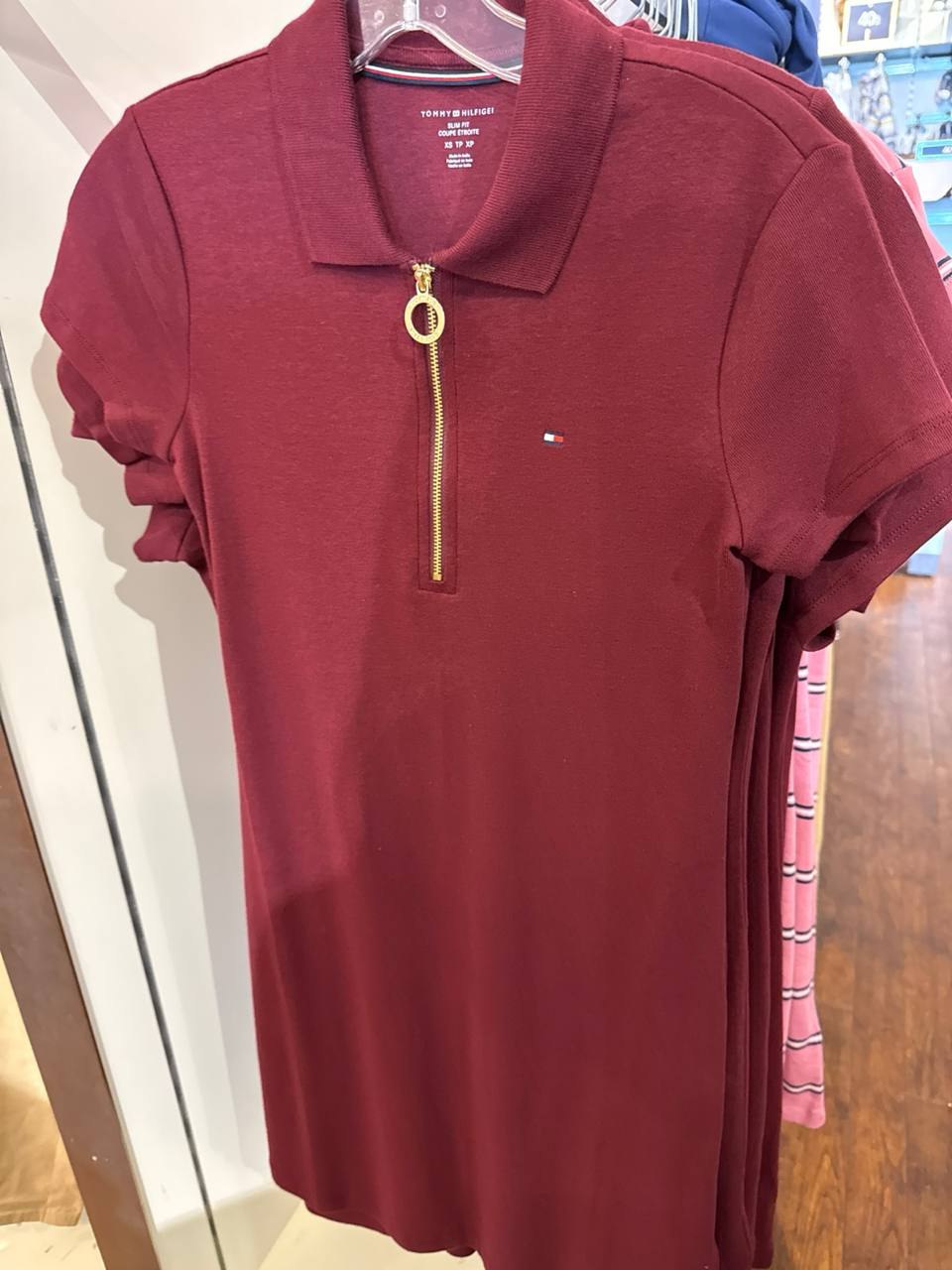 Tommy Fem - Vestido Polo Manga Curta