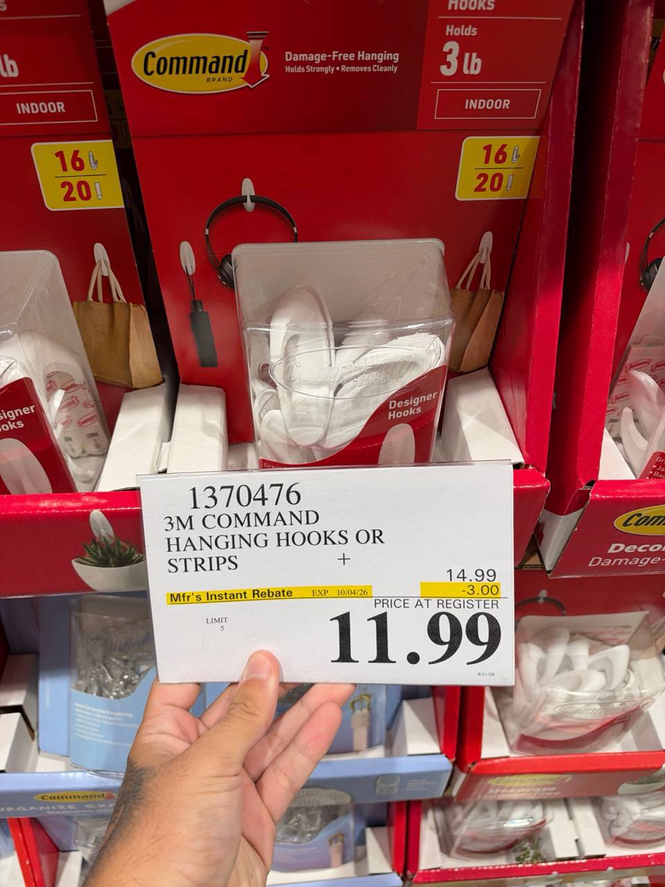 Costco- 3M Command Hanging Hooks or Strips