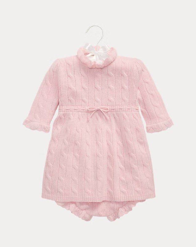 PRL Girl- Cable-Knit Cashmere Dress & Bloomer