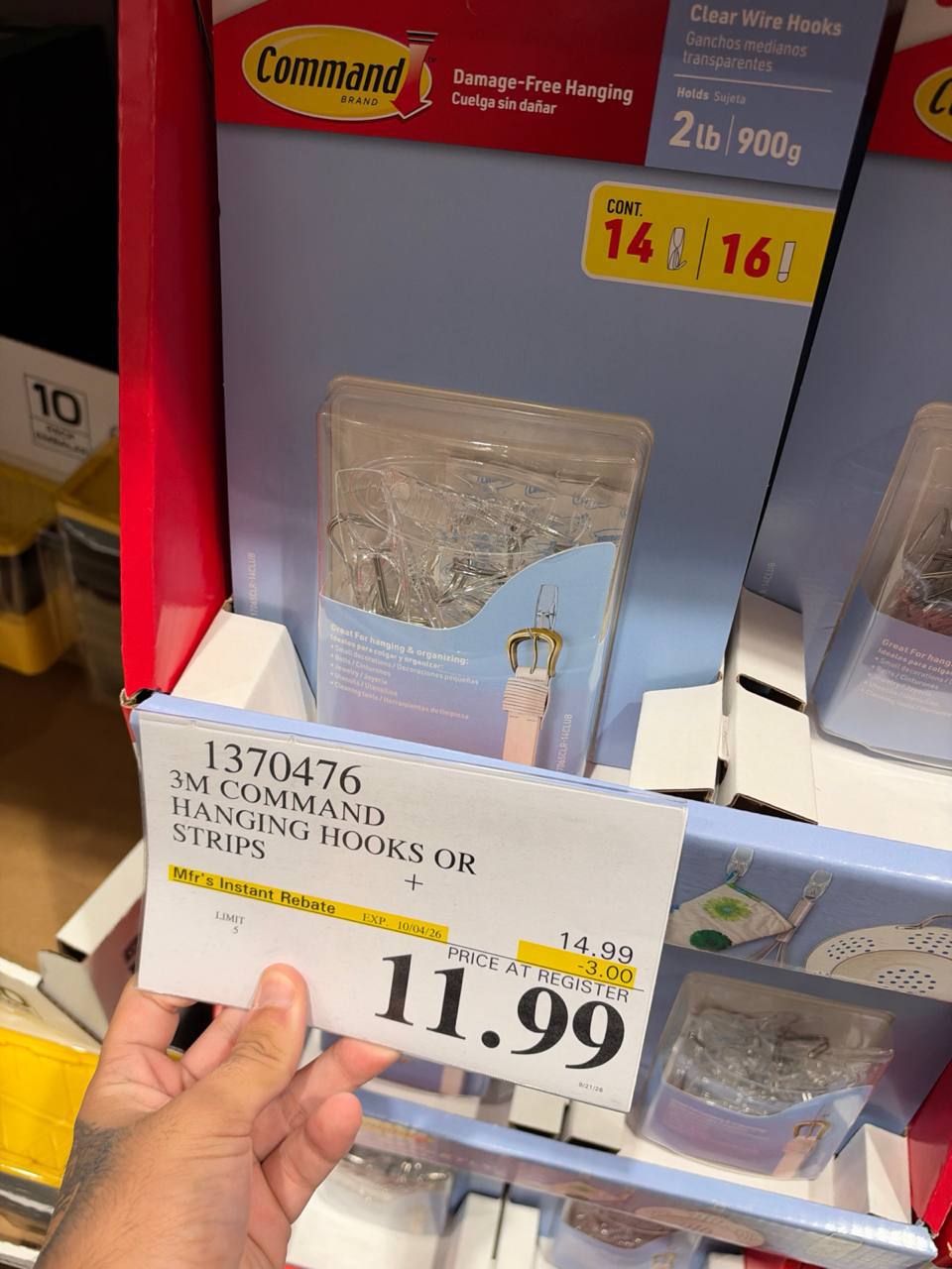 Costco- 3M Command Hanging Hooks or Strips