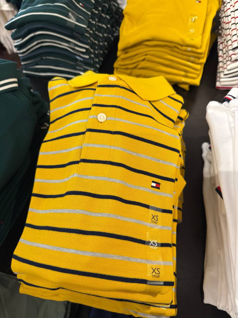 Tommy Masc- Camiseta Polo Listrada