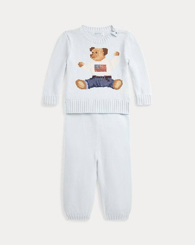 PRL- Polo Bear Cotton Sweater & Pant