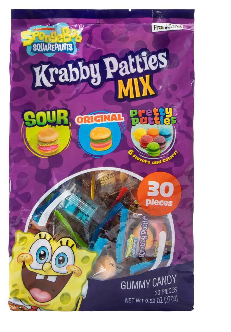 Five Bellow - SpongeBob SquarePants™ Krabby Patties Mix™ Gummy Candies 9.53oz