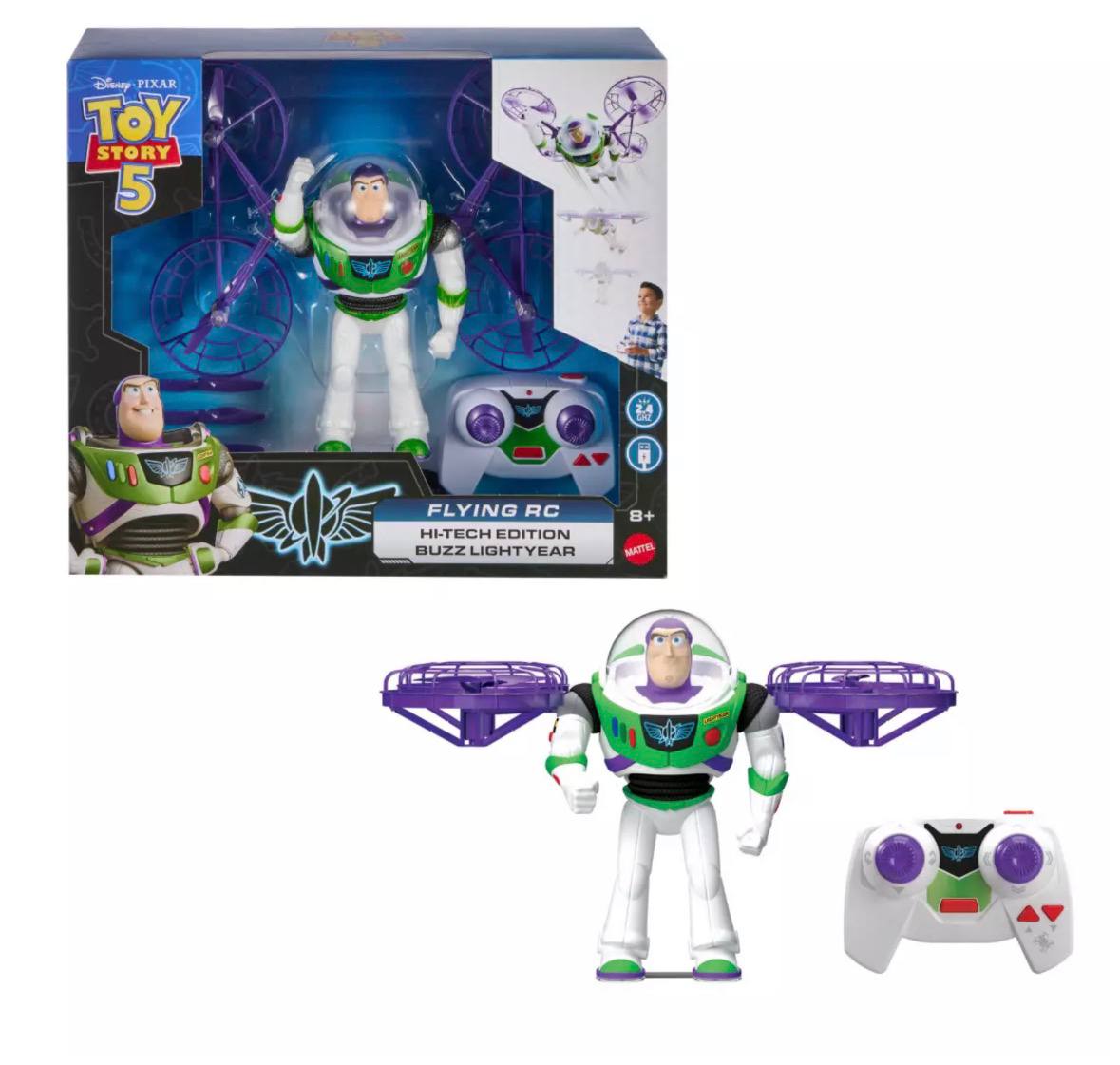 Disney - Buzz Lightyear Flying RC Hi-Tech Edition Action Figure – Toy Story 5