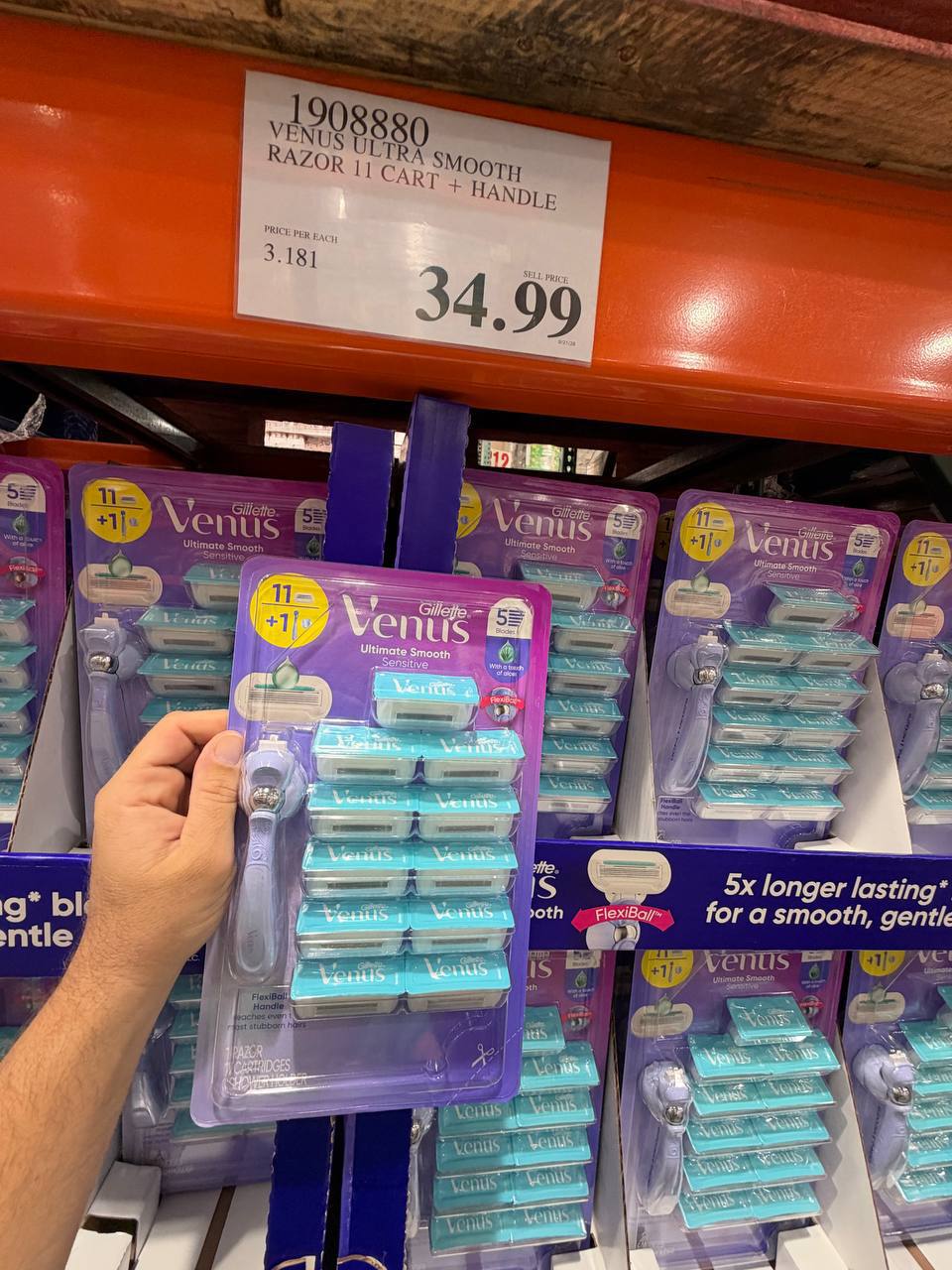 Costco - Venus Ultra Smooth Razor 11 Cart + Handle