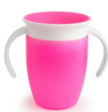 Munchkin® Miracle® 360° Spoutless Trainer Sippy Cup, 7 oz, Pink, Unisex