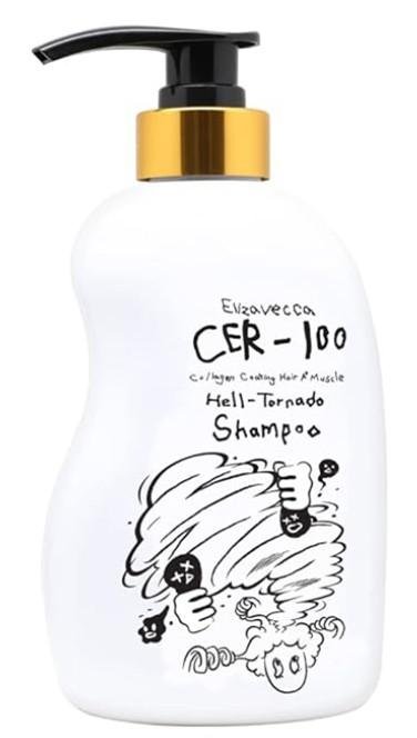 Elizavecca CER-100 Collagen Coating Hair A+ Muscle Hell-Tornado Shampoo 500ml/16.9 fl.oz. - Hair Shampoo Especially for Oily hair | Hair Shampoo for oily hair scalp | K-Beauty