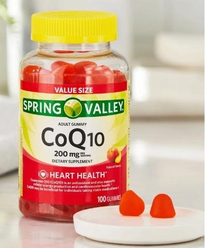 Spring Valley CoQ10 Gummies, 200mg 100 count (Value Size)