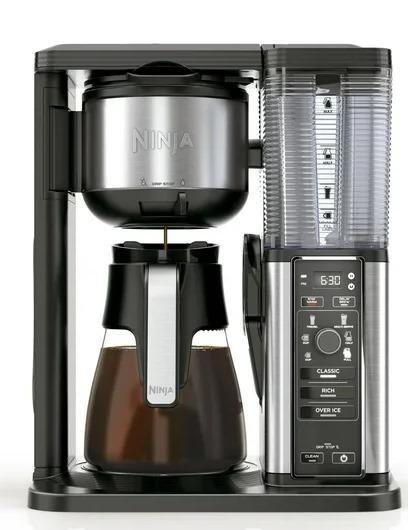 Ninja 10 Cup Drip Coffee Maker, Hot & Iced Coffee, Stainless, Glass Carafe, CM300