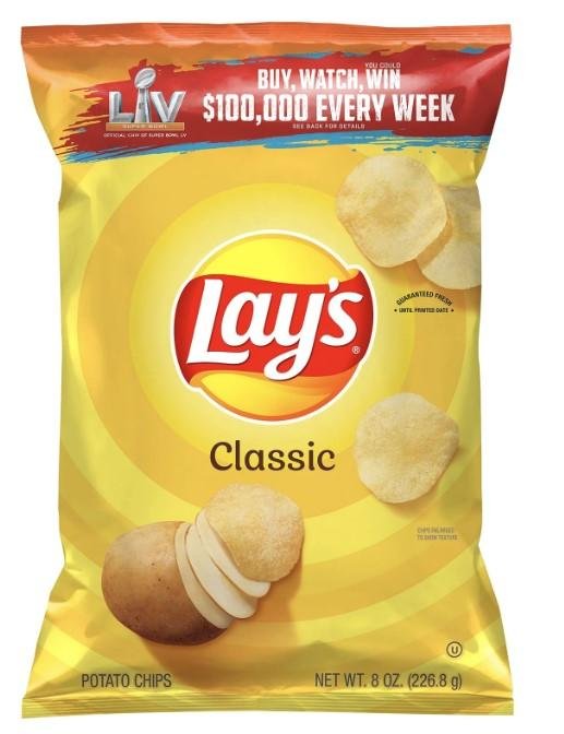Lay's Classic Potato Chips 8 Ounce