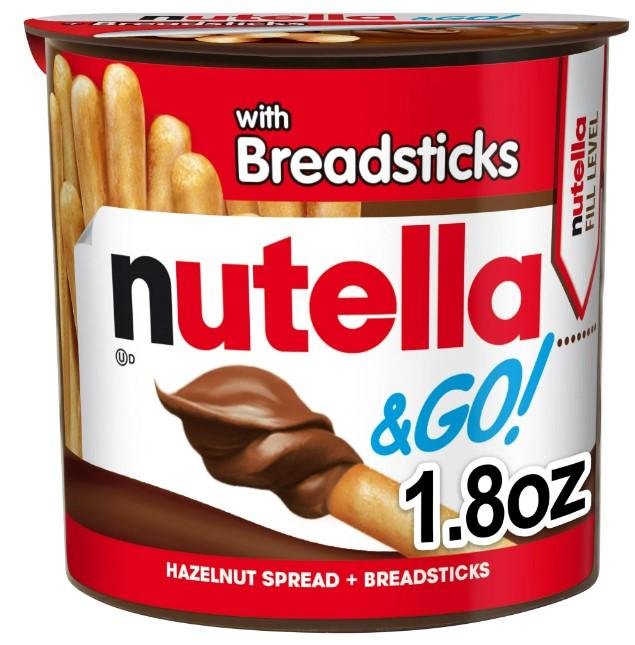 Nutella & GO! Hazelnut And Cocoa Spread With Breadsticks, Snack Cup, 1.8 oz
