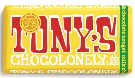 Tony’s Chocolonely Milk Chocolate Honey Almond Nougat Bar, 6.35oz