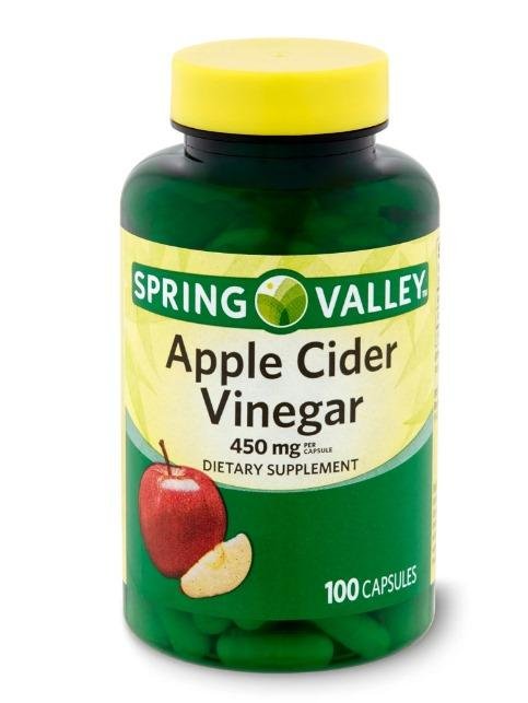 Spring Valley Apple Cider Vinegar Capsules, 450mg, 100 Count