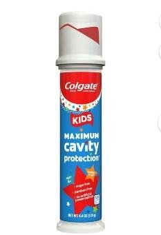 Colgate Kids Toothpaste with Fluoride, Kids Cavity Protection Toothpaste Pump, Mild Bubble Fruit Flavor, 4.4 Oz Pump
