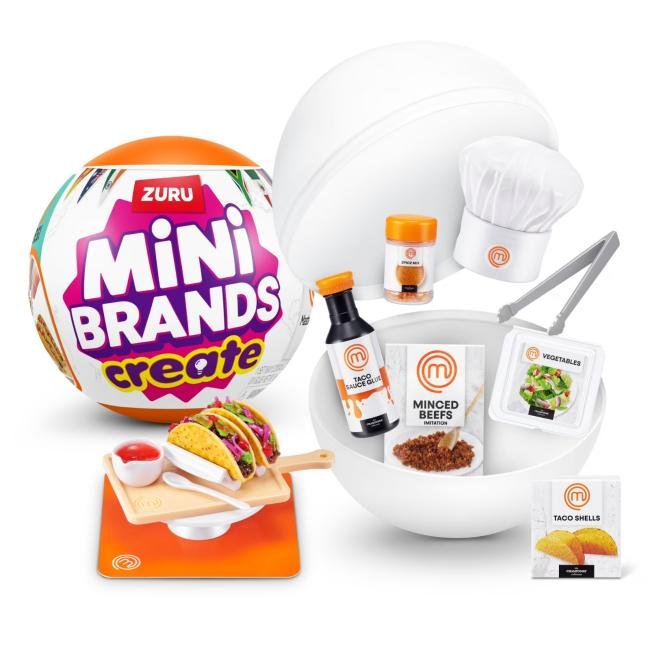 Mini Brands Create MasterChef Series 2, Collectible Unbox Surprise Toy for Kids