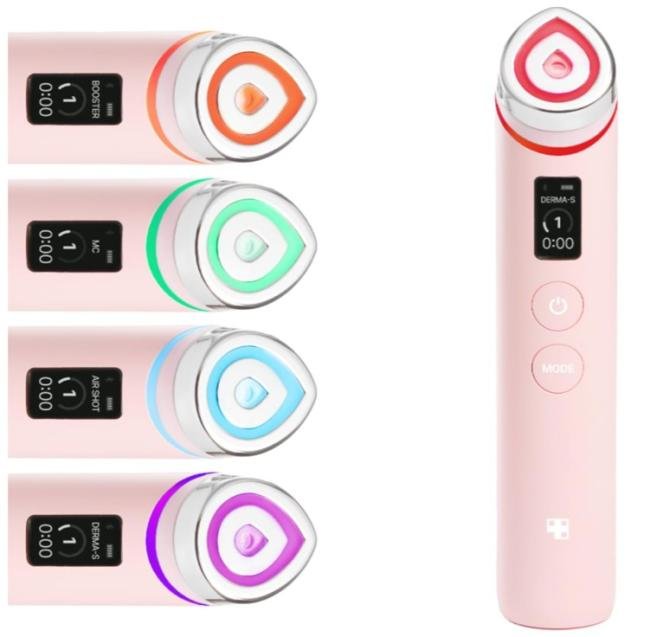 medicube Age-R Booster Pro Pink | 6-IN-1 Real Glass Glow Beauty Massager | Looking Glass Skin | Korean Skin Care