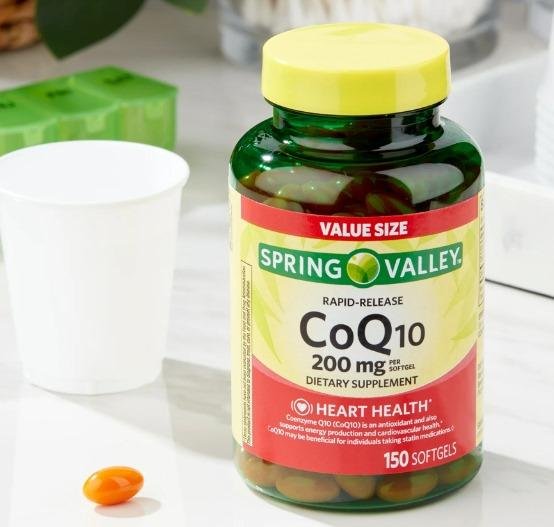 Spring Valley Rapid Release CoQ10 Softgels, 200mg, 150 Count