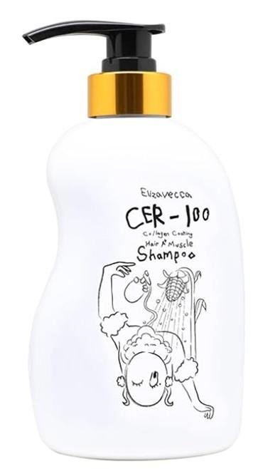 Elizavecca CER-100 Collagen Coating Hair A+ Muscle Shampoo, 16.9 fl oz