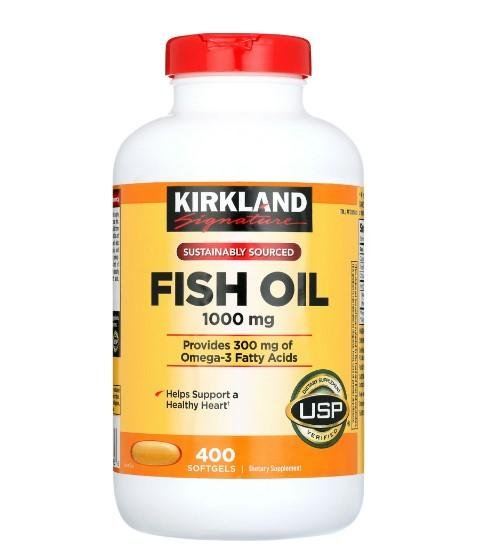 Kirkland Signature Concentrated Fish Oil 1000 mg - 400 Softgels