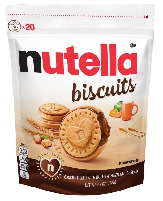 Nutella Biscuits, Cookies, Hazelnut Spread With Cocoa, Kids Snacks, 9.7 oz​, 20 Count