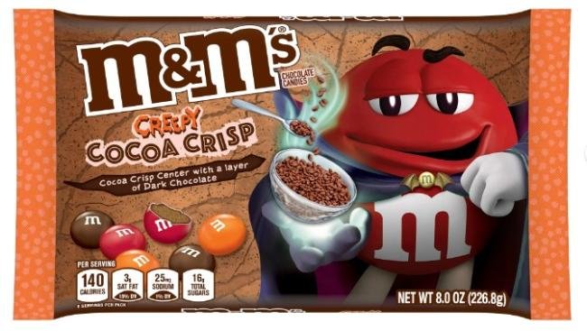 M&M'S Creepy Cocoa Crisp Milk Chocolate Candy, 8-Ounce Bag