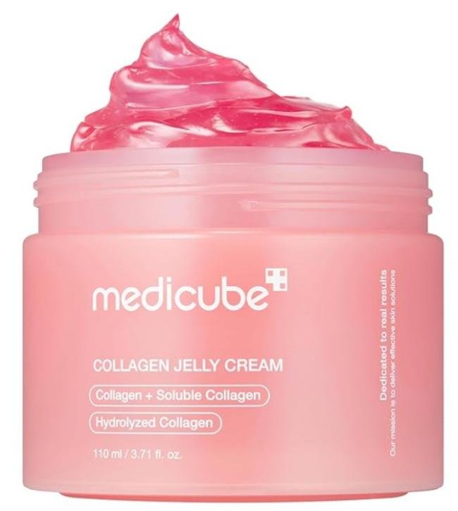 medicube Collagen Jelly Cream- Niacinamide & Freeze-Dried Hydrolyzed Collagen-Boosts skin barrier hydration & gives 24h Glow & Firmer looking skin | No artificial color, Korean skincare (3.71 fl.oz.)